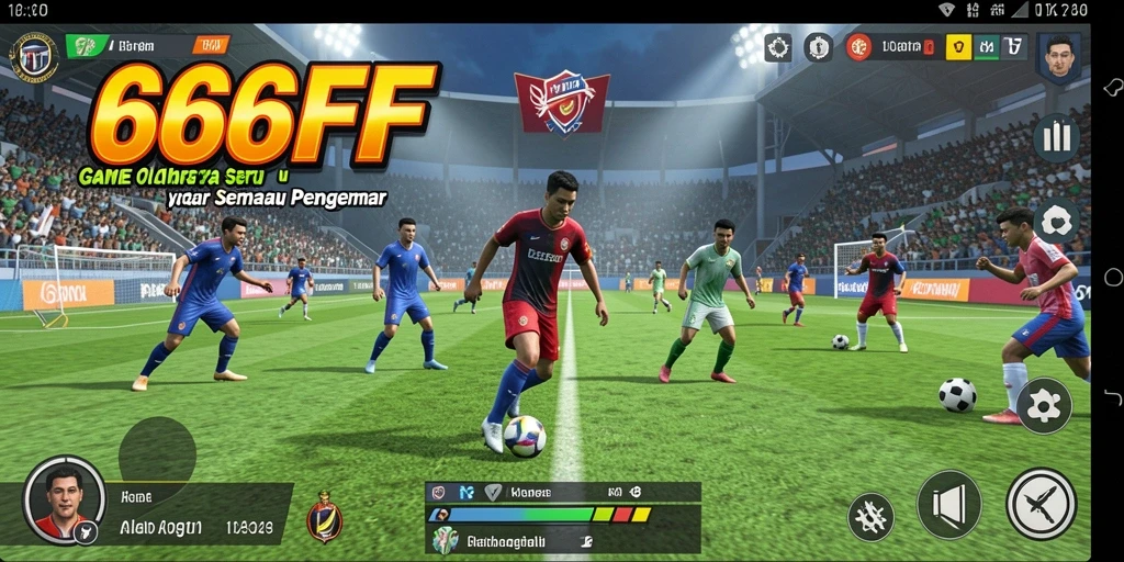 Tampilan gameplay <strong>666F</strong> yang menunjukkan aksi seru dalam olahraga.