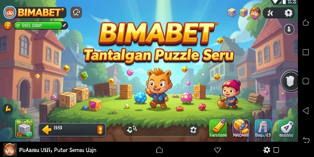 Screenshot gameplay BIMABET dengan teka-teki yang seru dan menantang.