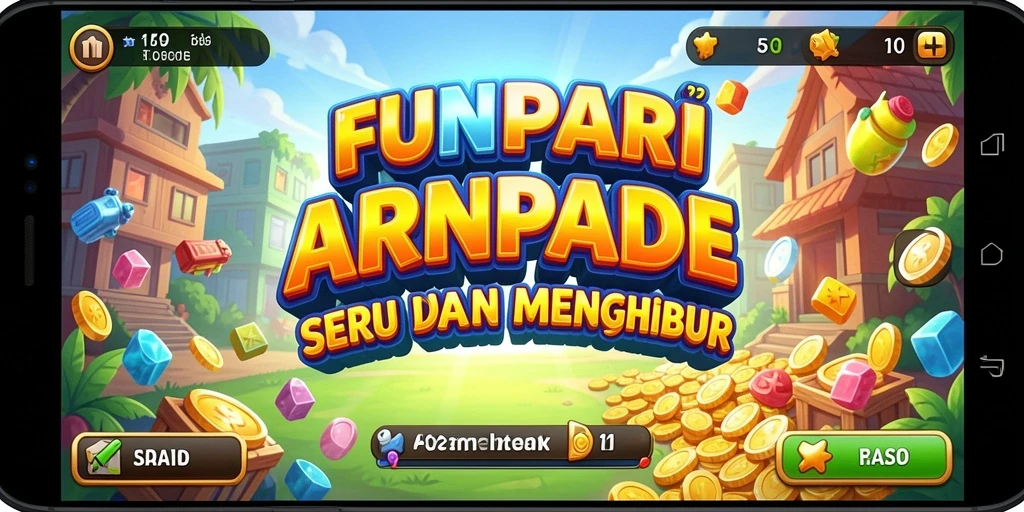 Tangkapan layar gameplay FUNPARI yang penuh aksi dan seru.