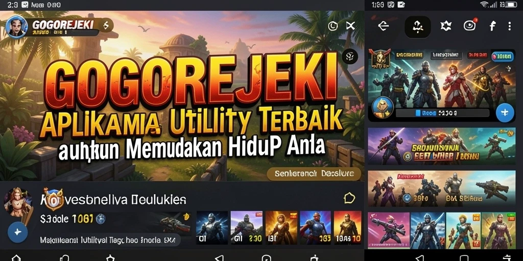 Tampilan antarmuka pengguna GOGOREJEKI yang sederhana dan mudah digunakan.
