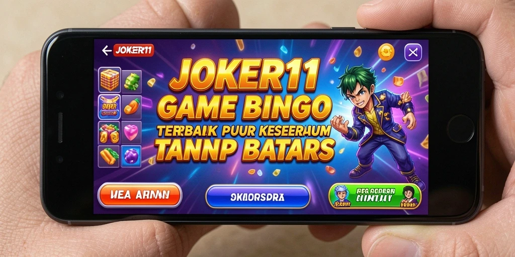 Tampilan gameplay seru dari JOKER11 yang menampilkan keseruan permainan Bingo.