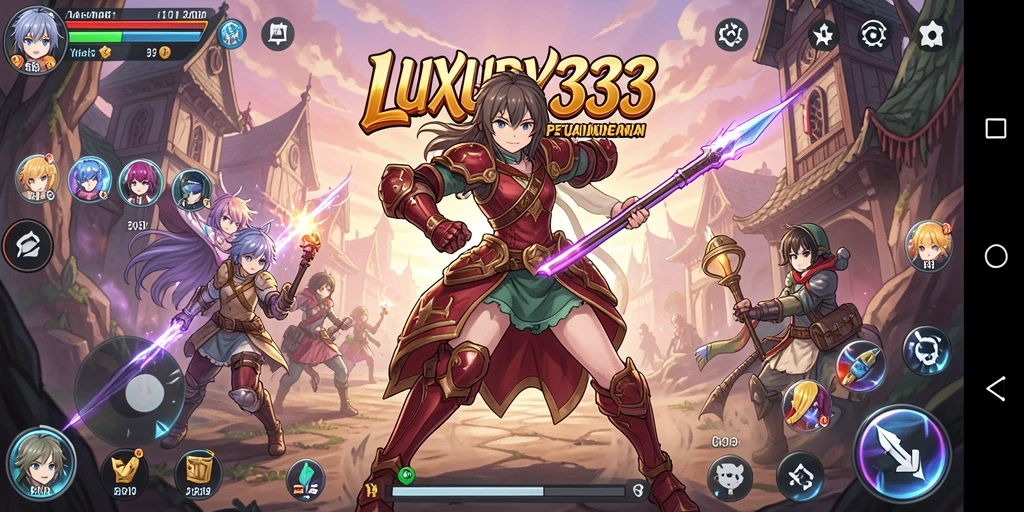 Tampilan gameplay LUXURY333 yang memukau dan penuh warna.