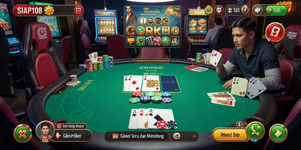 Tampilan gameplay seru dan interaktif dari SIAP108.