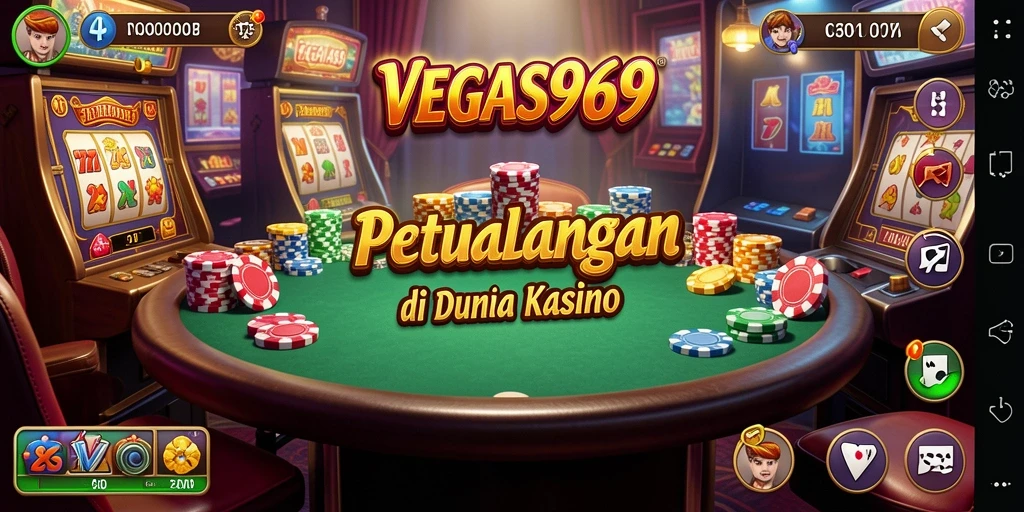 Tampilan menarik dari gameplay Idle di VEGAS969 yang penuh warna.