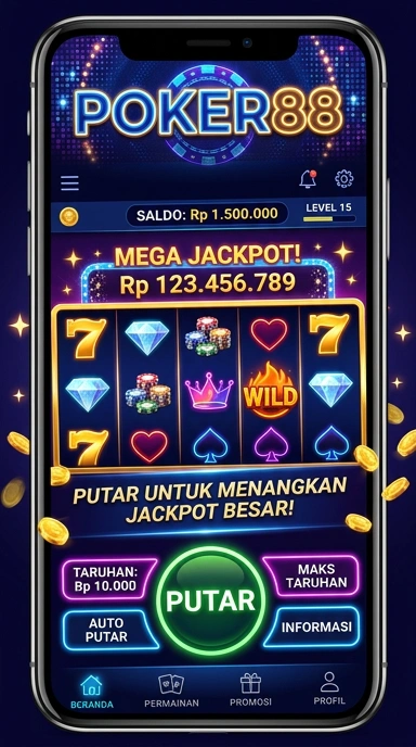 Tangkapan layar antarmuka awal aplikasi poker88.